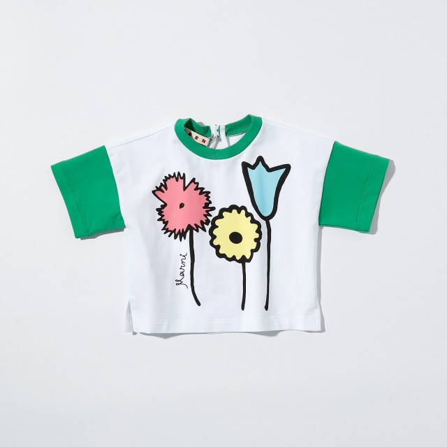 マルニ（maruni）/MARNI（マルニ）Baby フラワーデザイン半袖Tシャツ ...