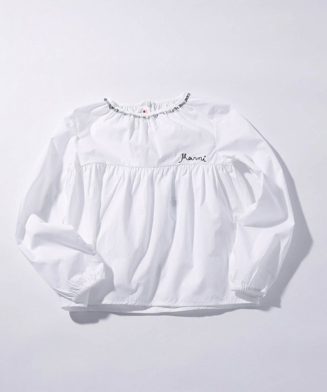 マルニ（maruni）/MARNI Kids & Junior 長袖切り替えペプラムシャツの通販は