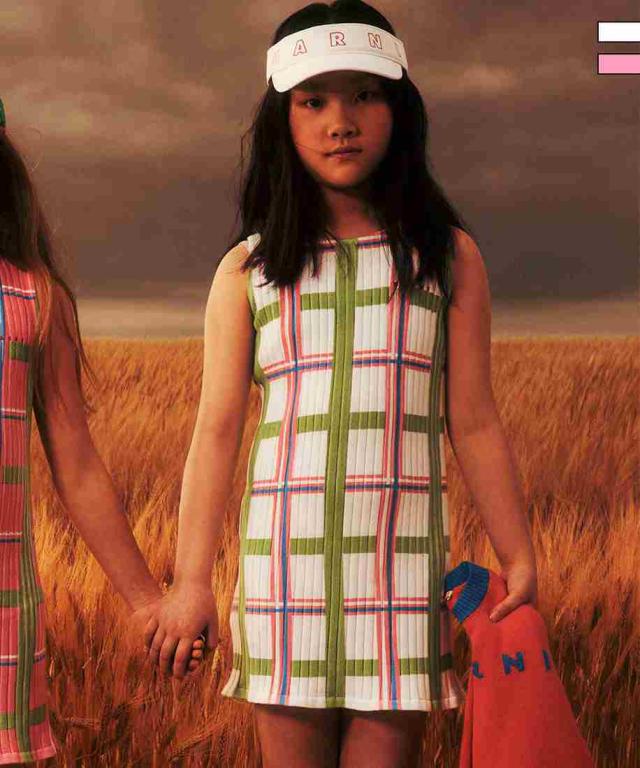 マルニ（marni）/MARNI Kids & Junior チェックノースリーブワンピース