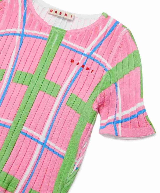 マルニ（marni）/MARNI Kids &amp; Junior チェック半袖ニット_3