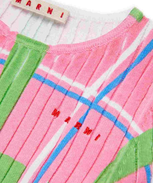 マルニ（marni）/MARNI Kids &amp; Junior チェック半袖ニット_4