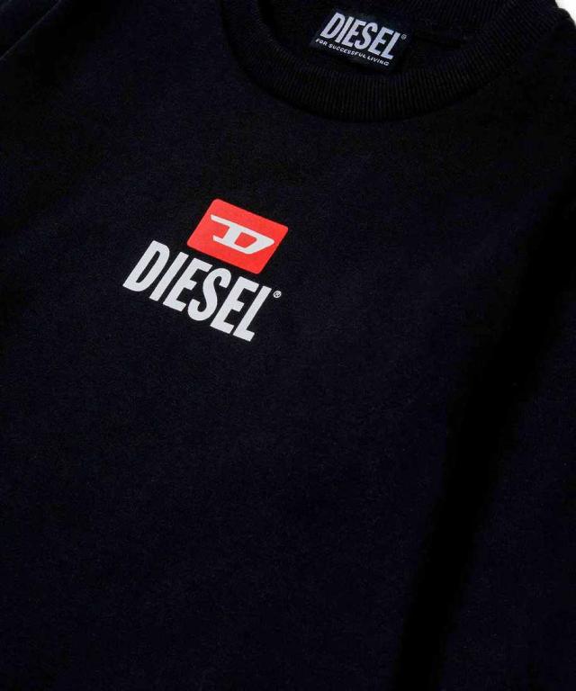 ディーゼル（DIESEL）/DIESEL ワンポイントブランドロゴスウェットセットアップ_3
