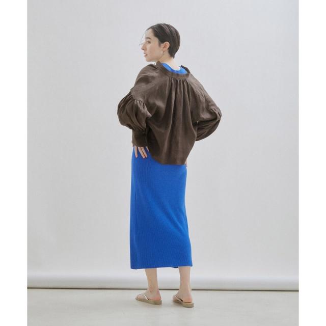 【オーガニックコットン】 サロン アダムエロペ　ノースリーブワンピース シャツ SALON adam et rope' ワンピース 「オーガニックコットン