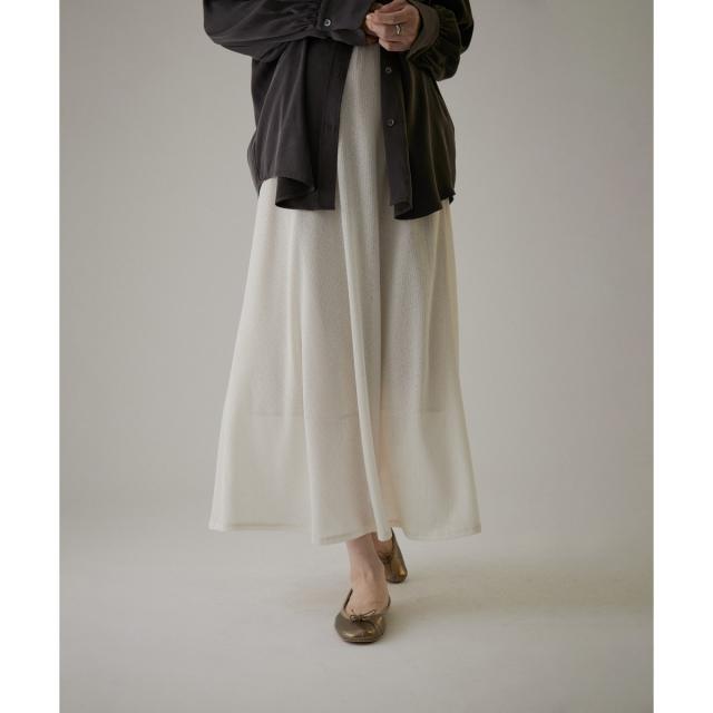 サロン アダム エ ロペ（SALON adam et rope’ ）/KINANシアーリブロングスカート