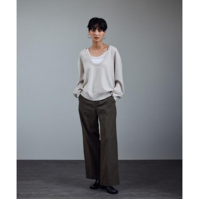 サロン アダム エ ロペ（SALON adam et rope’ ）/コットンライクスタイルアップパンツ_15