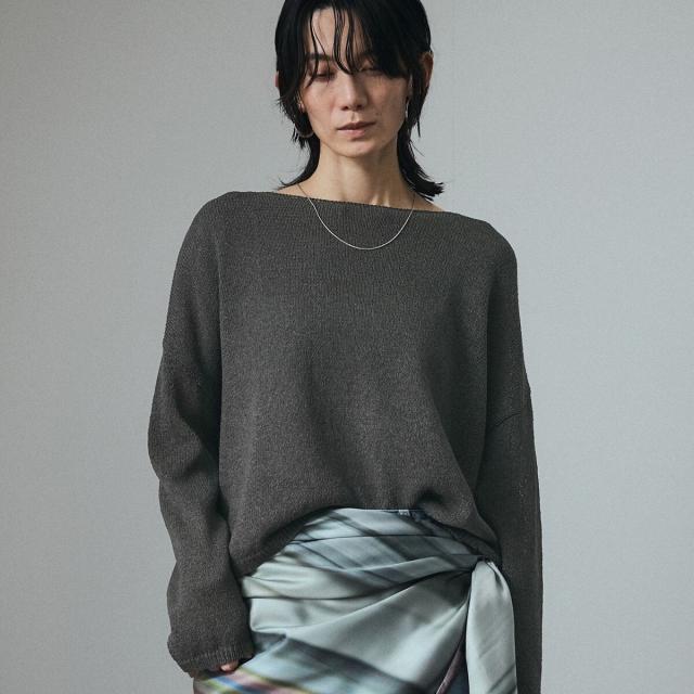 サロン アダム エ ロペ（SALON adam et rope’ ）/ペーパーヤーンプルオーバー［吸水速乾・洗える］_19