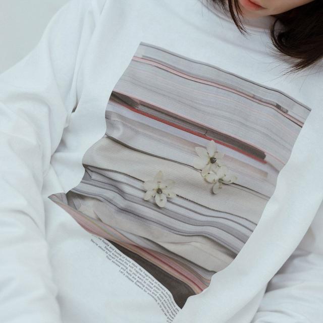 サロン アダム エ ロペ（SALON adam et rope’ ）/【duft（ドゥフト） for SALON】フラワーフォトプリントロンT