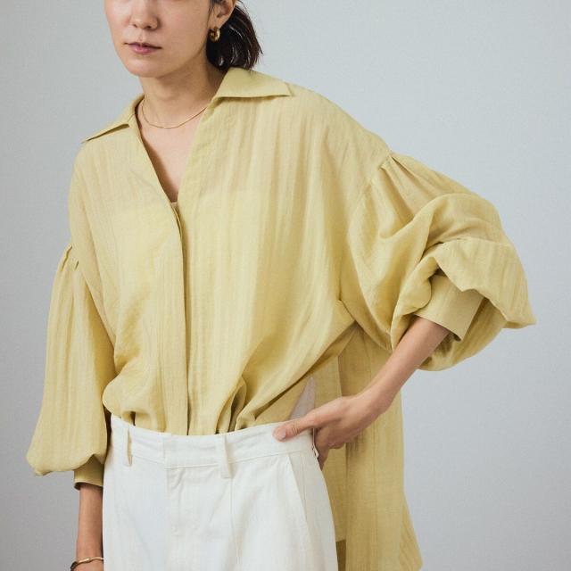 サロン アダム エ ロペ（SALON adam et rope’ ）/ビックカラーボリュームスリーブブラウス