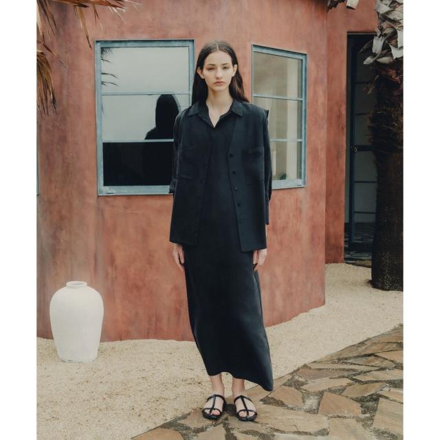 サロン アダム エ ロペ（SALON adam et rope’ ）/[25SS]GENTLE SILKジレ【セットアップ対応】_3