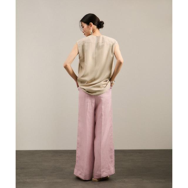 サロン アダム エ ロペ（SALON adam et rope’ ）/[25SS]GENTLE SILKジレ【セットアップ対応】_11