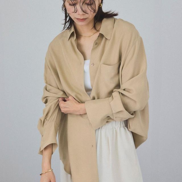サロン アダム エ ロペ（SALON adam et rope’ ）/[25SS]GENTLE SILK シャツ【セットアップ対応】_2