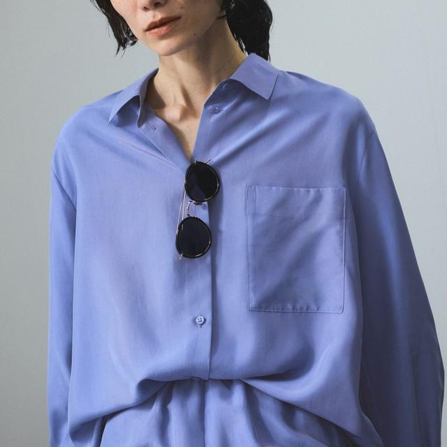 サロン アダム エ ロペ（SALON adam et rope’ ）/[25SS]GENTLE SILK シャツ【セットアップ対応】