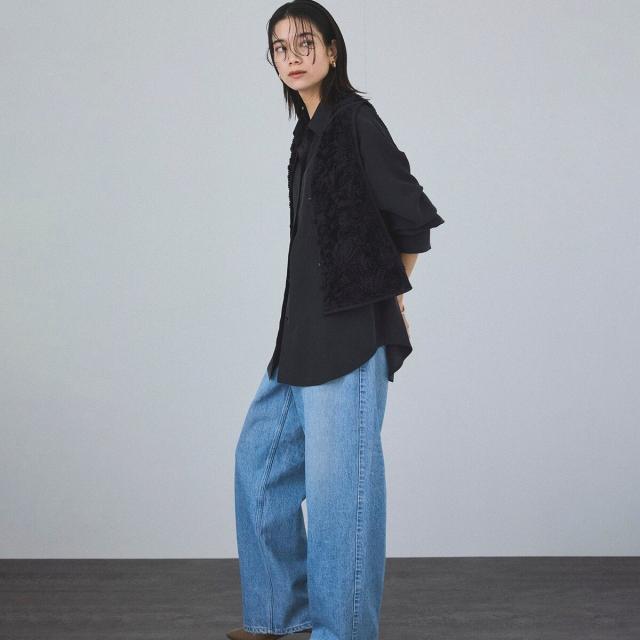 サロン アダム エ ロペ（SALON adam et rope’ ）/[25SS]GENTLE SILK シャツ【セットアップ対応】_8