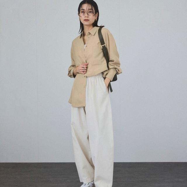 サロン アダム エ ロペ（SALON adam et rope’ ）/[25SS]GENTLE SILK シャツ【セットアップ対応】_10