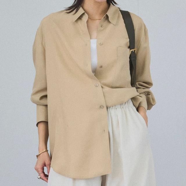 サロン アダム エ ロペ（SALON adam et rope’ ）/[25SS]GENTLE SILK シャツ【セットアップ対応】_11