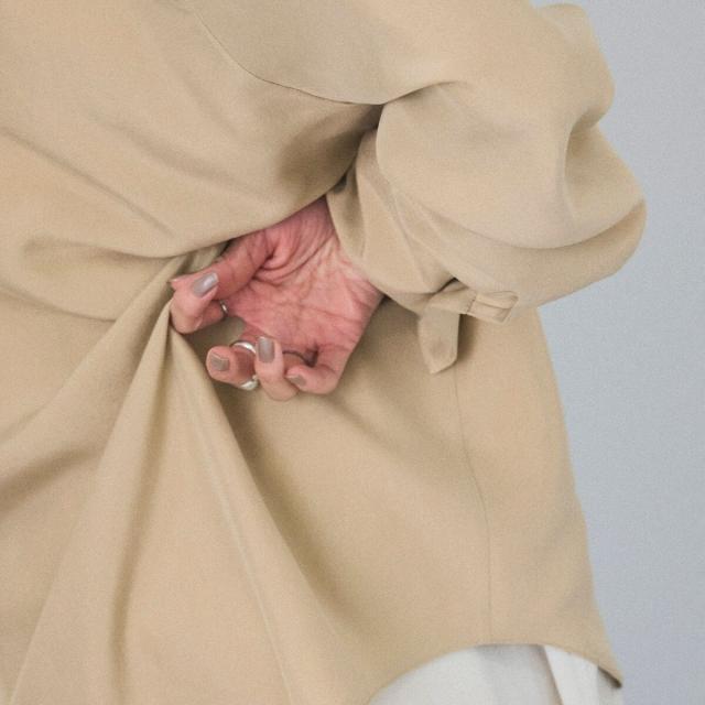 サロン アダム エ ロペ（SALON adam et rope’ ）/[25SS]GENTLE SILK シャツ【セットアップ対応】_13