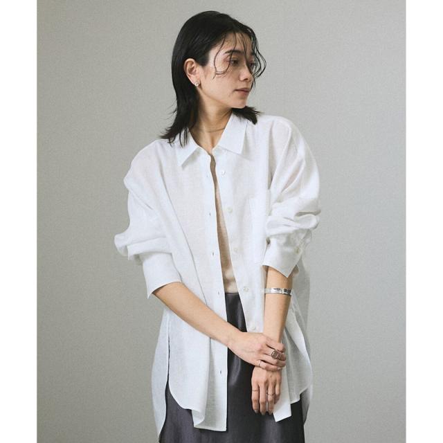 サロン アダム エ ロペ（SALON adam et rope’ ）/リネンオーバーシャツ［GENTLE LINEN］_2