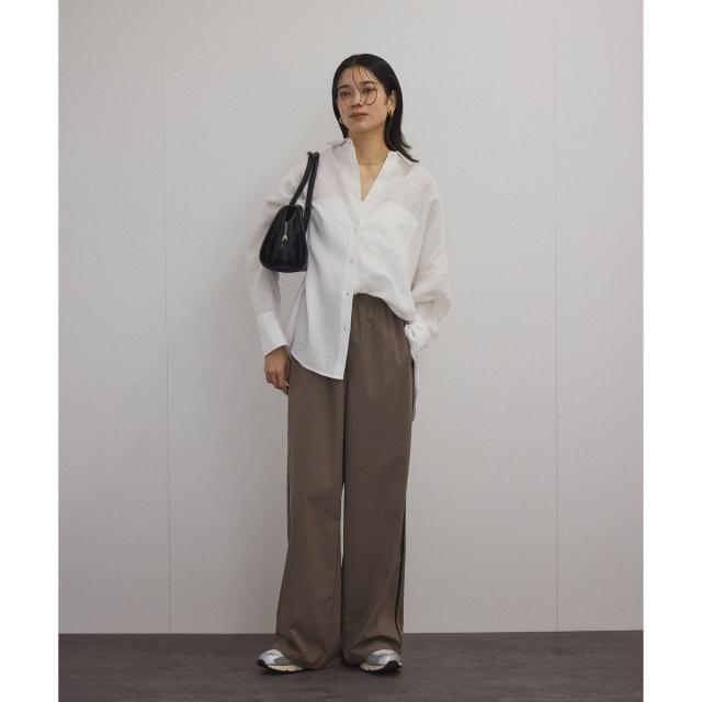 サロン アダム エ ロペ（SALON adam et rope’ ）/リネンオーバーシャツ［GENTLE LINEN］_7