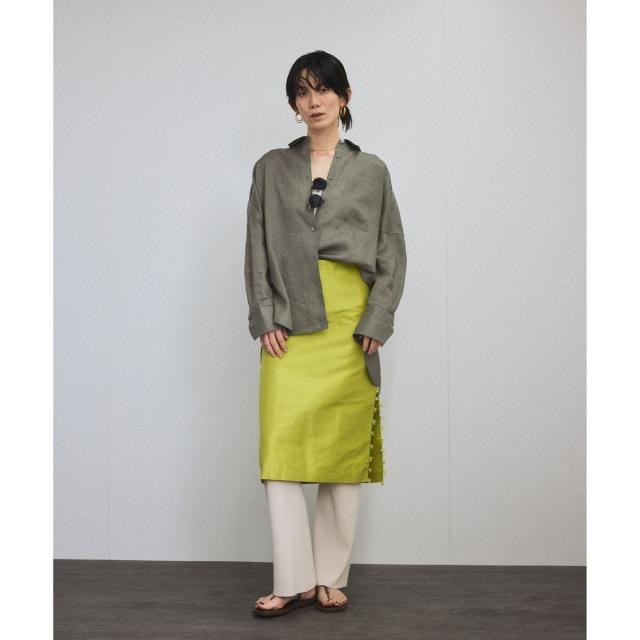 サロン アダム エ ロペ（SALON adam et rope’ ）/リネンオーバーシャツ［GENTLE LINEN］_8