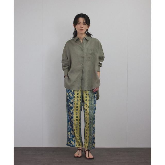 サロン アダム エ ロペ（SALON adam et rope’ ）/リネンオーバーシャツ［GENTLE LINEN］_9