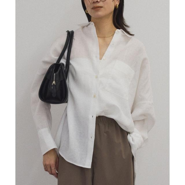 サロン アダム エ ロペ（SALON adam et rope’ ）/リネンオーバーシャツ［GENTLE LINEN］_13