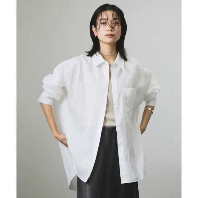 サロン アダム エ ロペ（SALON adam et rope’ ）/リネンオーバーシャツ［GENTLE LINEN］_15