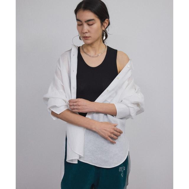 サロン アダム エ ロペ（SALON adam et rope’ ）/リネンオーバーシャツ［GENTLE LINEN］_16