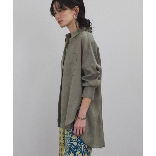 サロン アダム エ ロペ（SALON adam et rope’ ）/リネンオーバーシャツ［GENTLE LINEN］_19