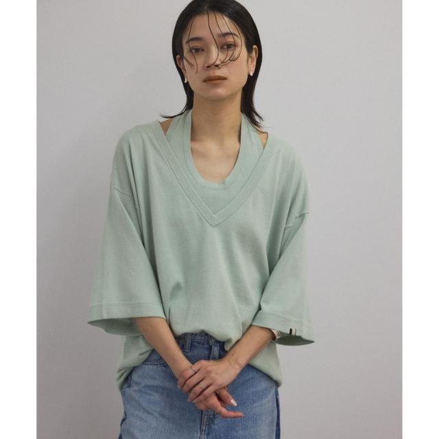 サロン アダム エ ロペ（SALON adam et rope’ ）/【J’aDoRe限定】【extreme cashmere（エクストリーム・カシミア）】deep V−