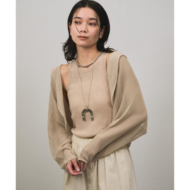 サロン アダム エ ロペ（SALON adam et rope’ ）/シアーメッシュフードボレロ_3