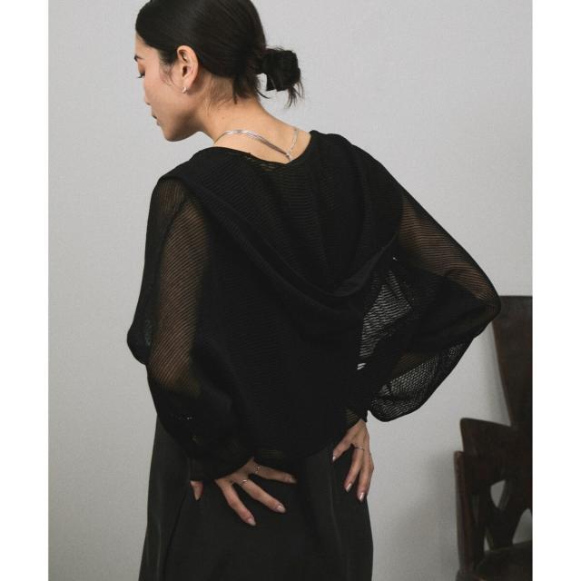 サロン アダム エ ロペ（SALON adam et rope’ ）/シアーメッシュフードボレロ_9