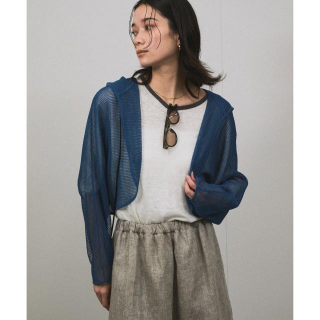 サロン アダム エ ロペ（SALON adam et rope’ ）/シアーメッシュフードボレロ_12