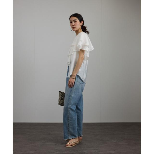サロン アダム エ ロペ（SALON adam et rope’ ）/シルクブレンドラッフルカラーブラウス_13