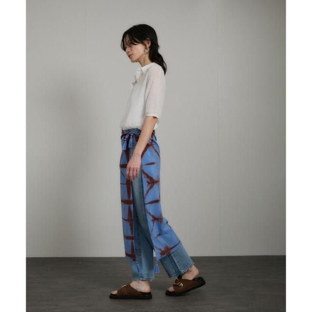 サロン アダム エ ロペ（SALON adam et rope’ ）/シアークレープクロップドポロシャツ_4