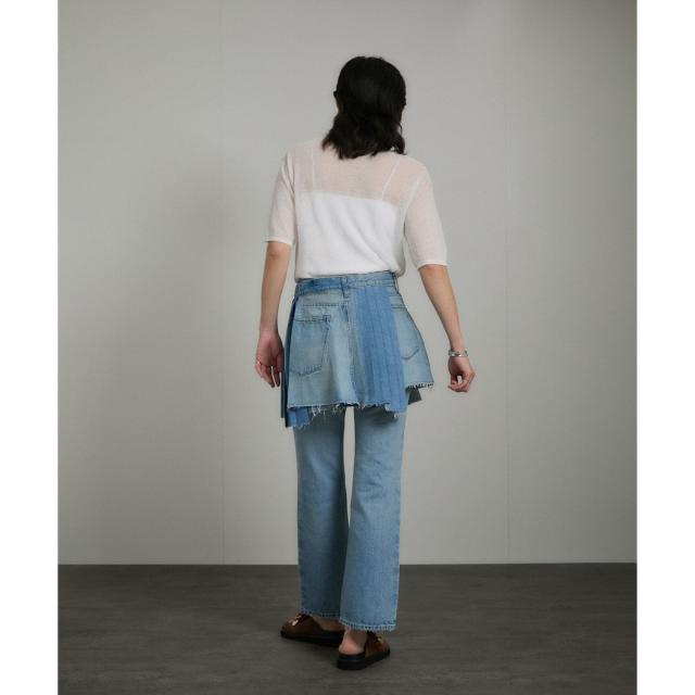 サロン アダム エ ロペ（SALON adam et rope’ ）/シアークレープクロップドポロシャツ_7