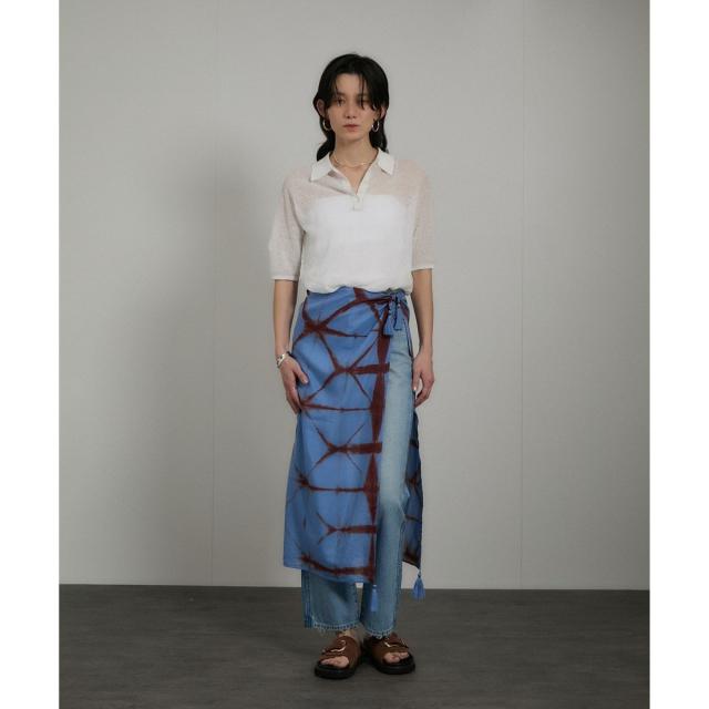 サロン アダム エ ロペ（SALON adam et rope’ ）/シアークレープクロップドポロシャツ_8