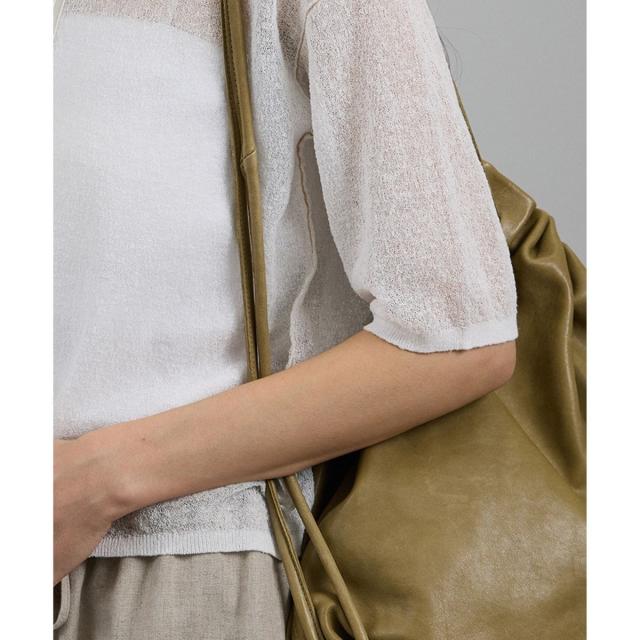 サロン アダム エ ロペ（SALON adam et rope’ ）/シアークレープクロップドポロシャツ_10
