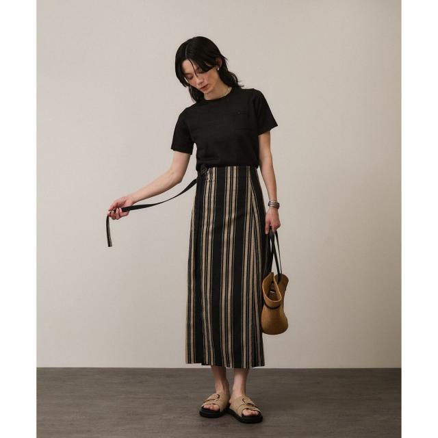 サロン アダム エ ロペ（SALON adam et rope’ ）/クロップドハーフスリーブリネンニット［ドライタッチ・洗える］_16