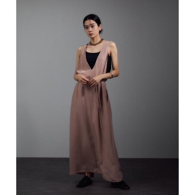 サロン アダム エ ロペ（SALON adam et rope’ ）/[25AW]GENTLE SILK ジャンパースカート【セットアップ対応・洗える】_2