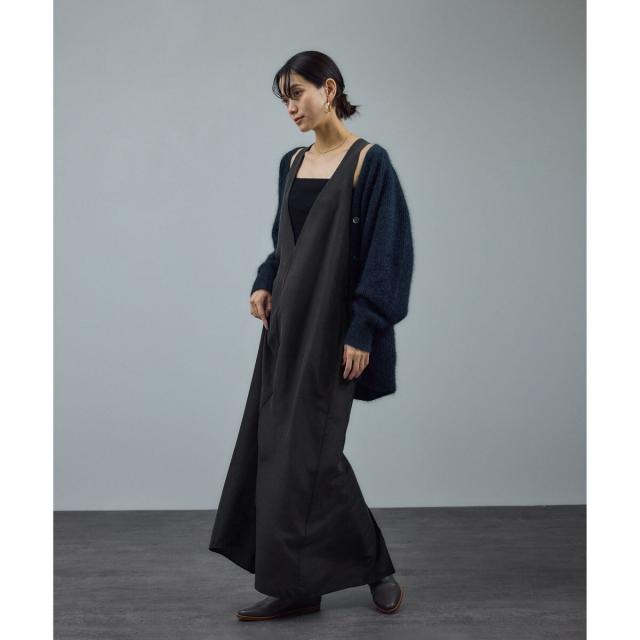 サロン アダム エ ロペ（SALON adam et rope’ ）/[25AW]GENTLE SILK ジャンパースカート【セットアップ対応・洗える】_4
