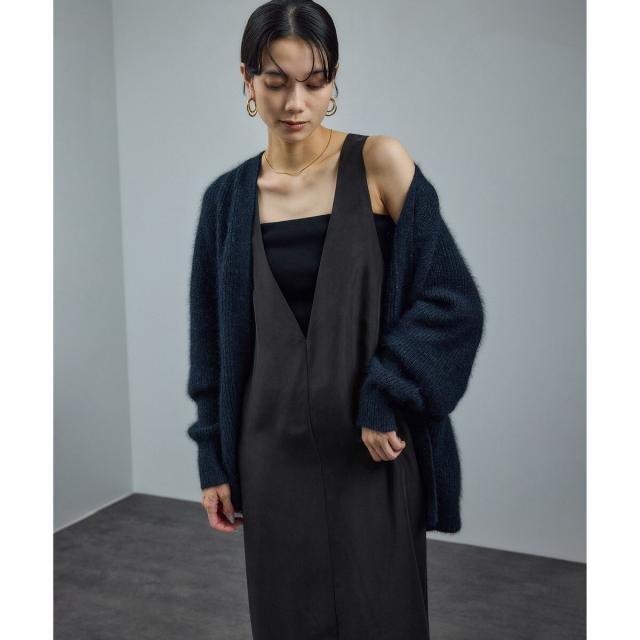 サロン アダム エ ロペ（SALON adam et rope’ ）/[25AW]GENTLE SILK ジャンパースカート【セットアップ対応・洗える】_5