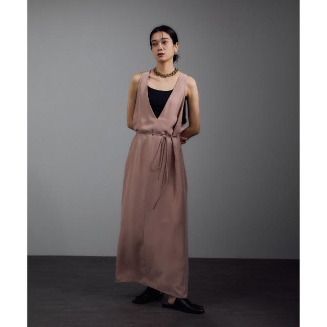 サロン アダム エ ロペ（SALON adam et rope’ ）/[25AW]GENTLE SILK ジャンパースカート【セットアップ対応・洗える】_11