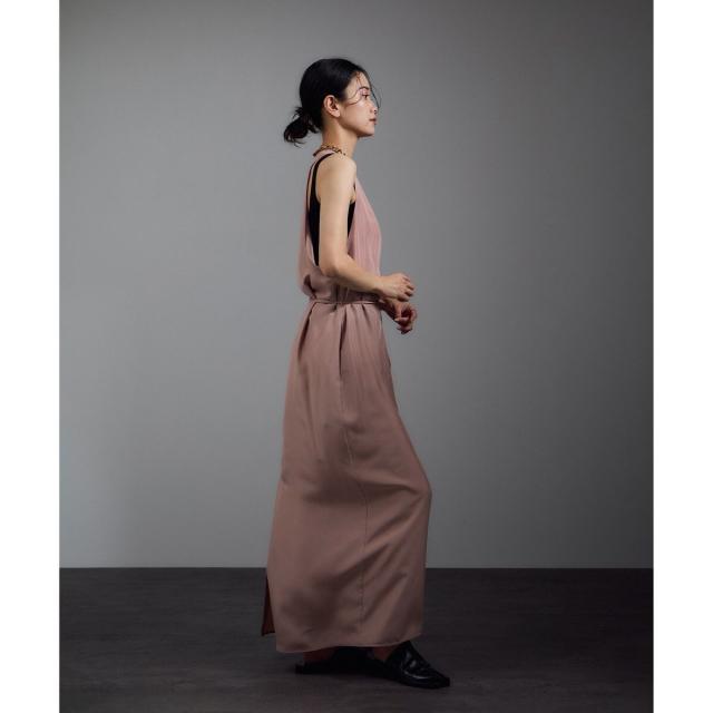 サロン アダム エ ロペ（SALON adam et rope’ ）/[25AW]GENTLE SILK ジャンパースカート【セットアップ対応・洗える】_12