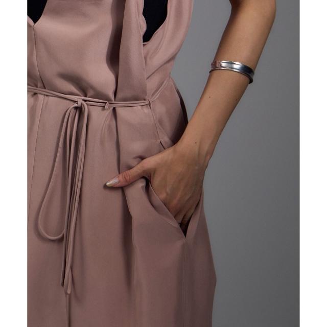 サロン アダム エ ロペ（SALON adam et rope’ ）/[25AW]GENTLE SILK ジャンパースカート【セットアップ対応・洗える】_18