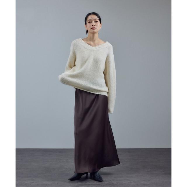 赤ちょうちん アダム エ ロペ（SALON adam et rope’ ）/【W S（ドゥーブル）】ポインテッドトゥ レザーヒールショートブーツ