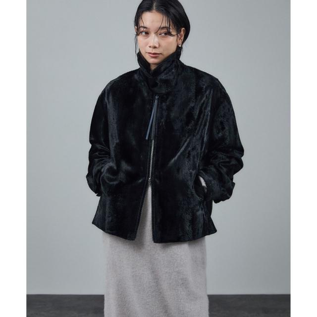 サロン アダム エ ロペ（SALON adam et rope’ ）/ポニーヘアーライクジップブルゾン