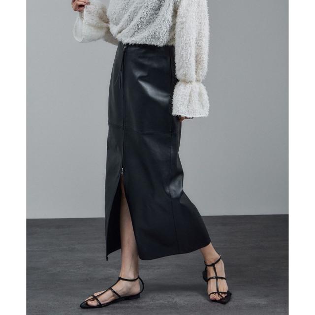 サロン アダム エ ロペ（SALON adam et rope’ ）/ラムレザータイトスカート