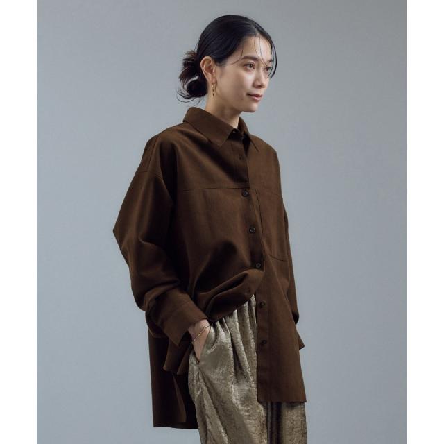 サロン アダム エ ロペ（SALON adam et rope’ ）/Ultrasuede(R)オーバーシャツ / セットアップ対応