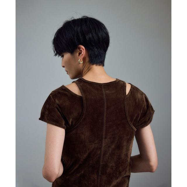 サロン アダム エ ロペ（SALON adam et rope’ ）/【WEB限定】マルチウェイベロアタッチレイヤードプルオーバー_13