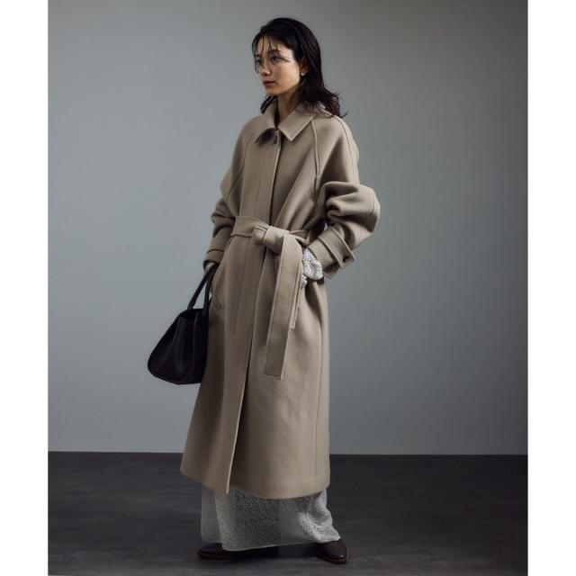 サロン アダム エ ロペ（SALON adam et rope’ ）/ 【WEB限定】MANTECOウールバルマカンコート
